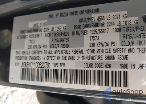 2016 Mazda Cx-5 Touring z USA, uszkodzony, nr VIN JM3KE4CY1G0620781